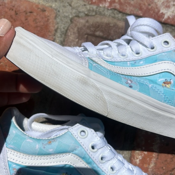 Vans Old Skool Spongebob Squarepants Lace Up Casual Shoes White Blue . UNISEX - Picture 14 of 17
